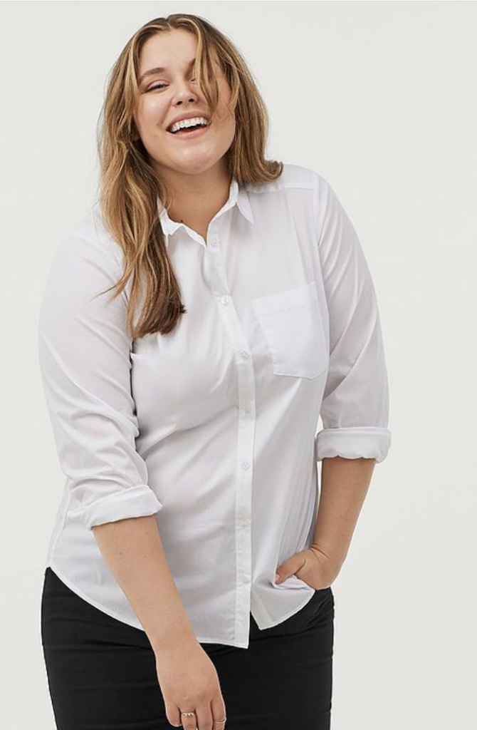 plus-size skjorta