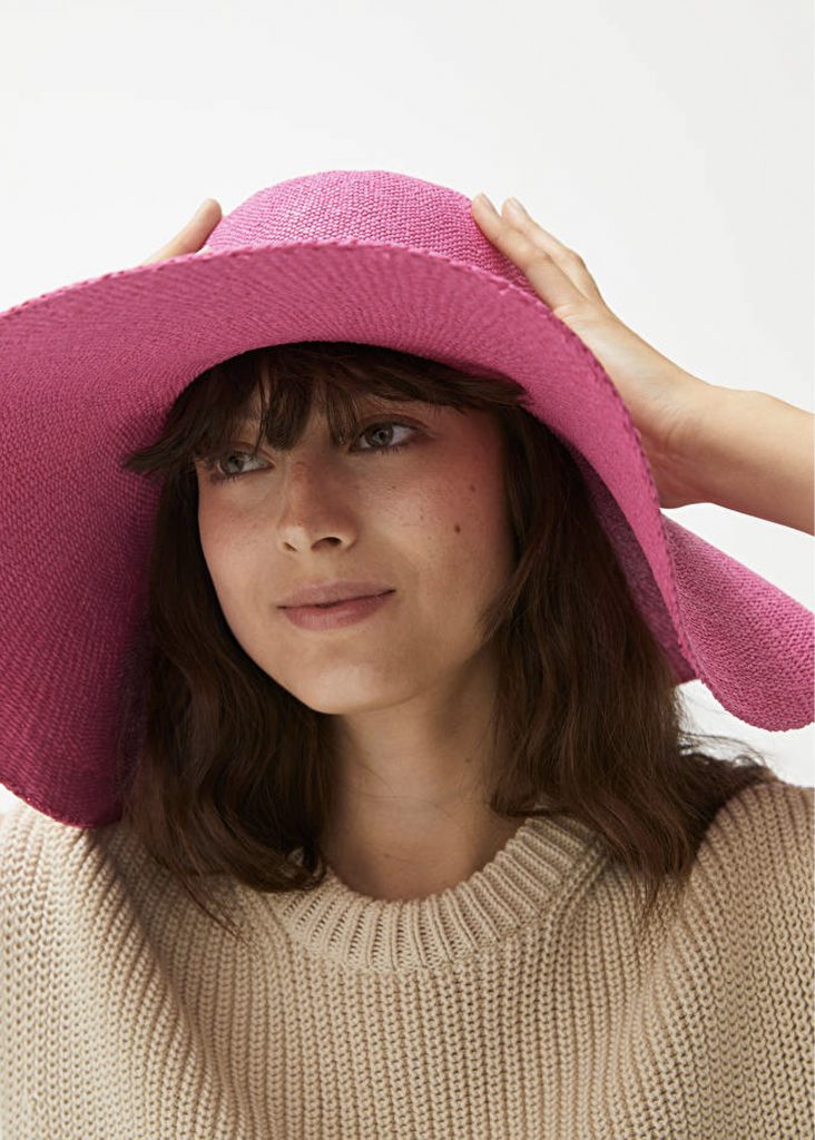 rosa solhatt för dam