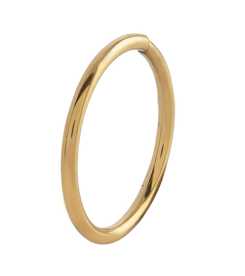 guldfärgad septum piercing ring
