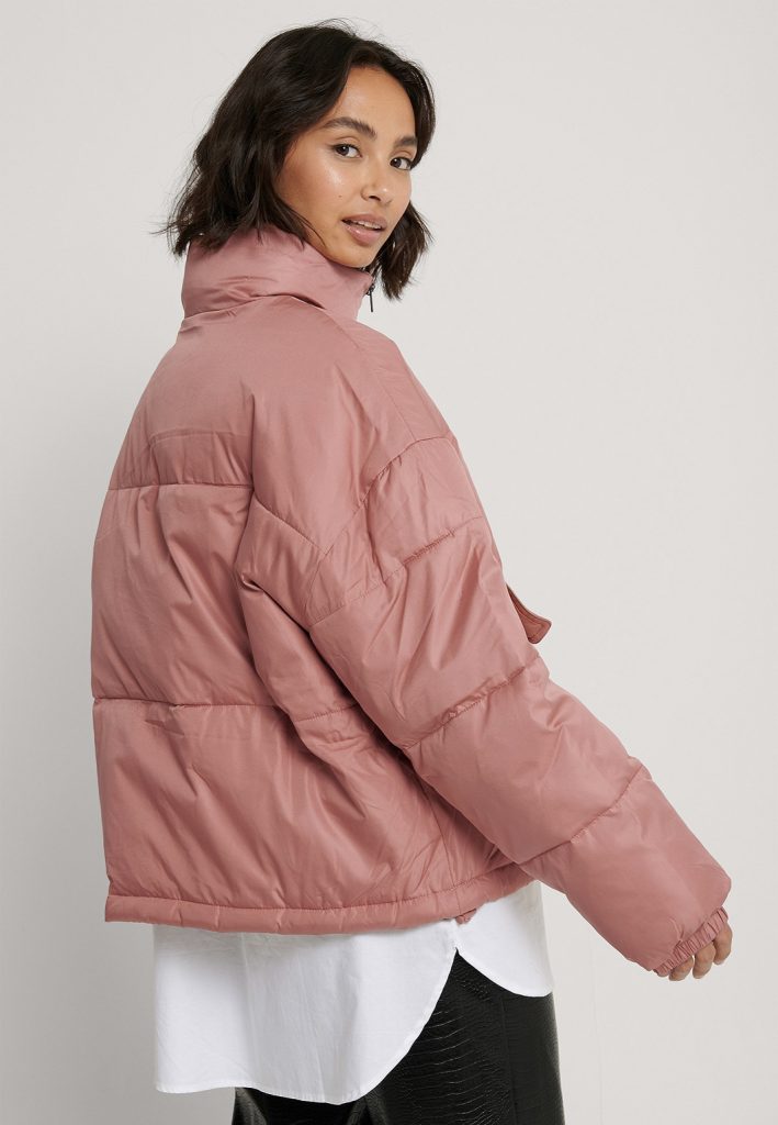 rosa vinterjacka dun dam 2020