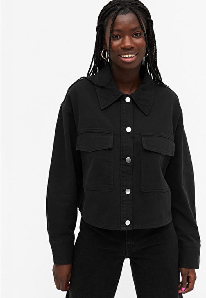 Svart jeansjacka