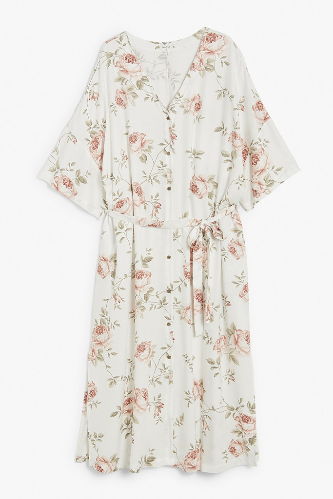 kaftan blommig