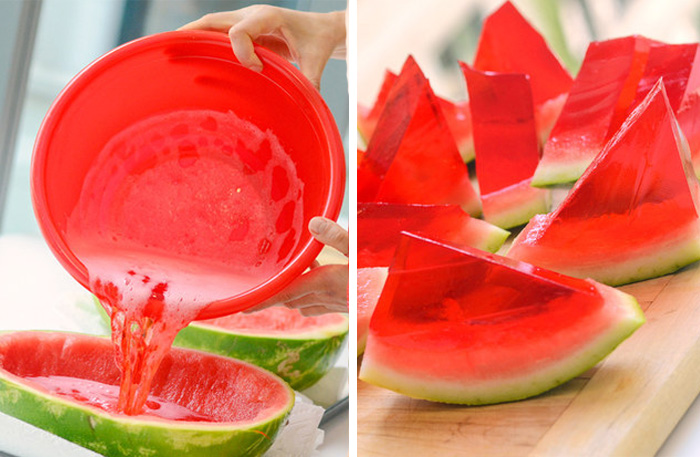 Jelloshots i vattenmelon