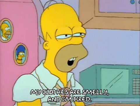homer simpson smelly