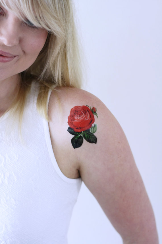 red rose tatoo