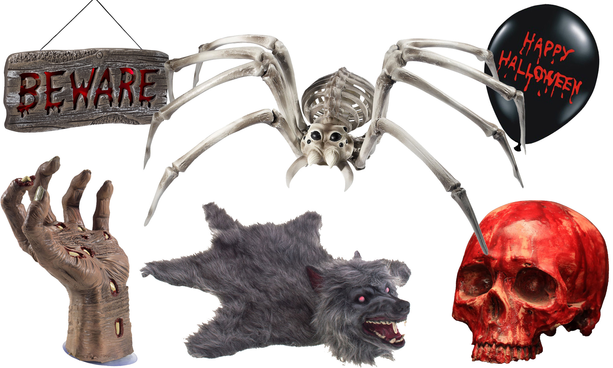 Halloweendekorationer till festen