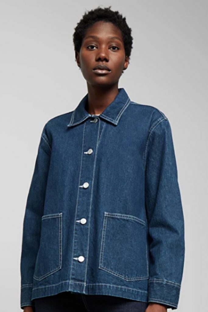 midnattsblå denimjacka