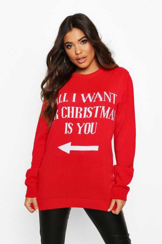 dam red all i want for christmas is you