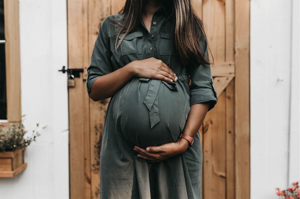 livmodertappen gravid mens