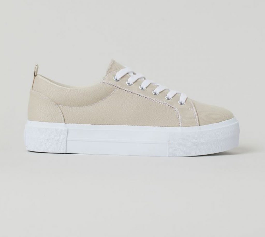 Beige sneaker H&M