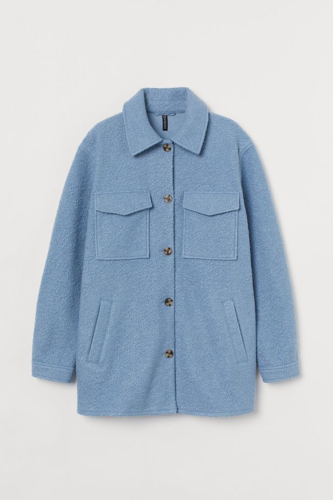 sljortjacka blå oversize