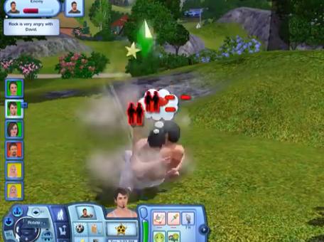 The sims, fight