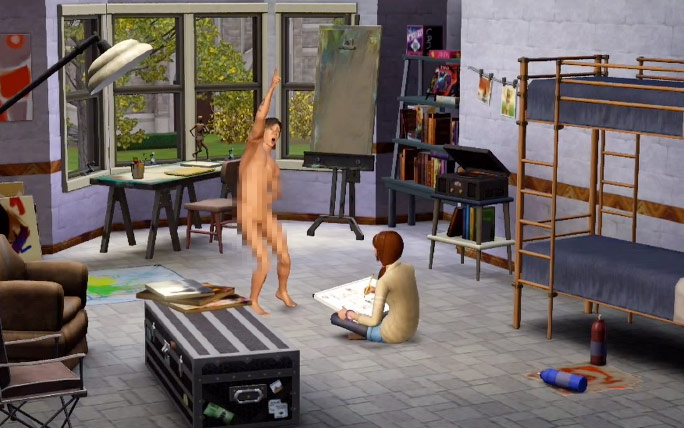 the sims naken