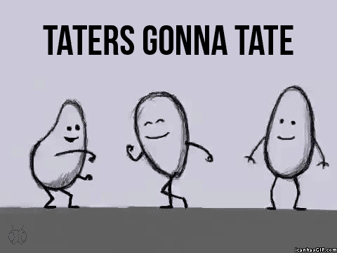 funny gif potatoes dancing